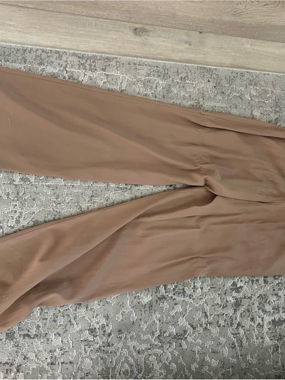 Babaton Taupe Wide-Leg Trousers